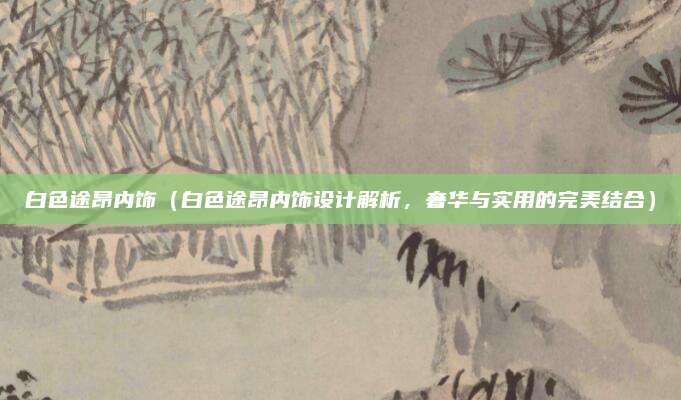 白色途昂内饰（白色途昂内饰设计解析，奢华与实用的完美结合）