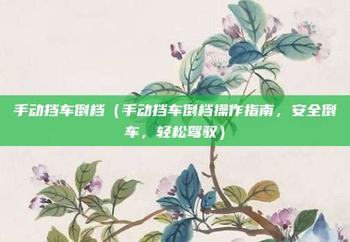手动挡车倒档（手动挡车倒档操作指南，安全倒车，轻松驾驭）