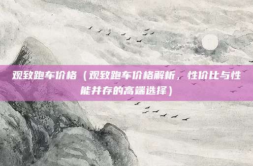 观致跑车价格（观致跑车价格解析，性价比与性能并存的高端选择）