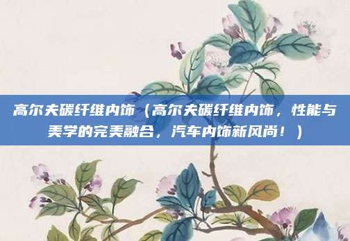 高尔夫碳纤维内饰（高尔夫碳纤维内饰，性能与美学的完美融合，汽车内饰新风尚！）
