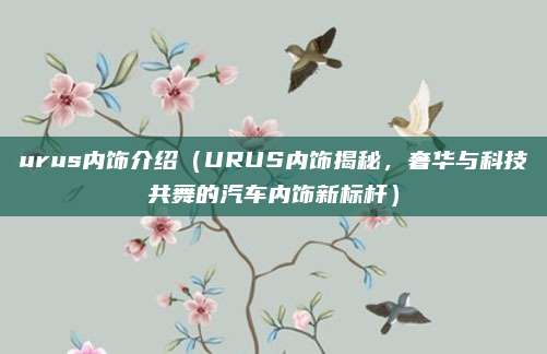 urus内饰介绍（URUS内饰揭秘，奢华与科技共舞的汽车内饰新标杆）