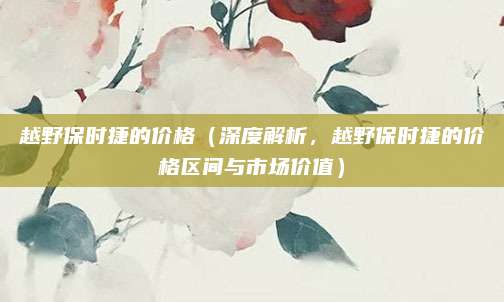 越野保时捷的价格（深度解析，越野保时捷的价格区间与市场价值）