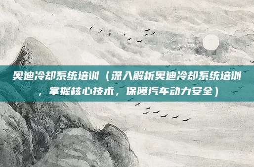奥迪冷却系统培训（深入解析奥迪冷却系统培训，掌握核心技术，保障汽车动力安全）