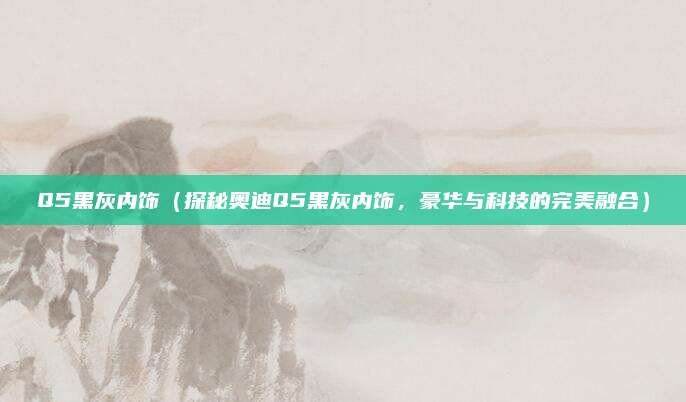 Q5黑灰内饰（探秘奥迪Q5黑灰内饰，豪华与科技的完美融合）