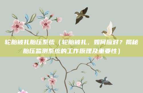 轮胎被扎胎压系统（轮胎被扎，如何应对？揭秘胎压监测系统的工作原理及重要性）