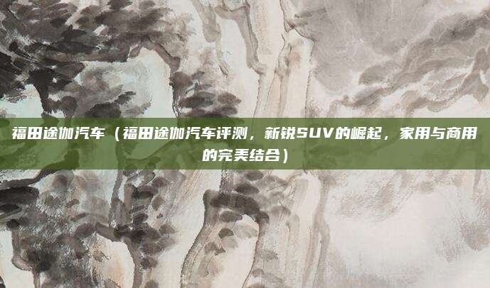 福田途伽汽车（福田途伽汽车评测，新锐SUV的崛起，家用与商用的完美结合）