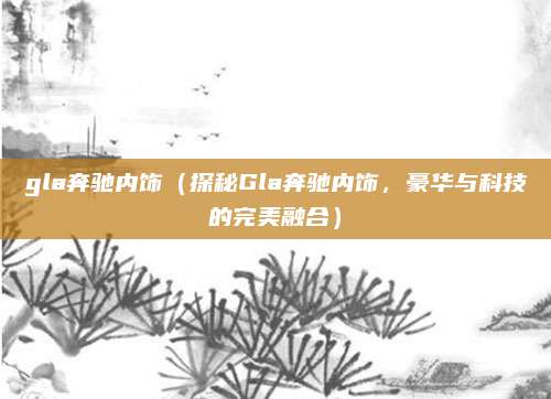 gla奔驰内饰（探秘Gla奔驰内饰，豪华与科技的完美融合）