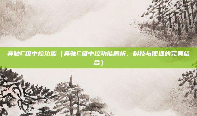 奔驰C级中控功能（奔驰C级中控功能解析，科技与便捷的完美结合）