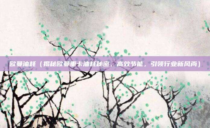 欧曼油耗（揭秘欧曼重卡油耗秘密，高效节能，引领行业新风尚）