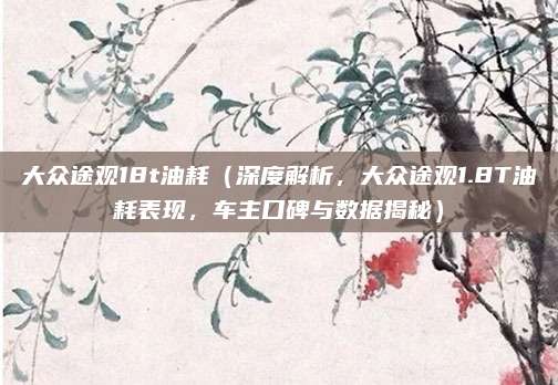 大众途观18t油耗（深度解析，大众途观1.8T油耗表现，车主口碑与数据揭秘）