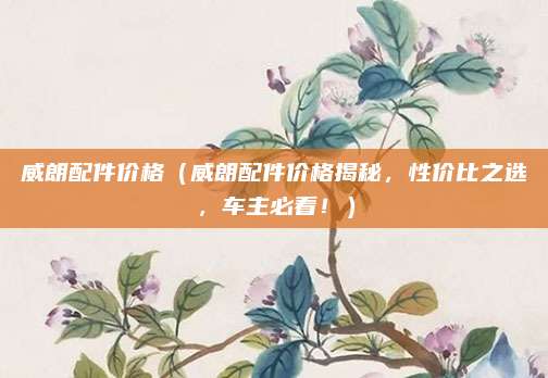 威朗配件价格（威朗配件价格揭秘，性价比之选，车主必看！）
