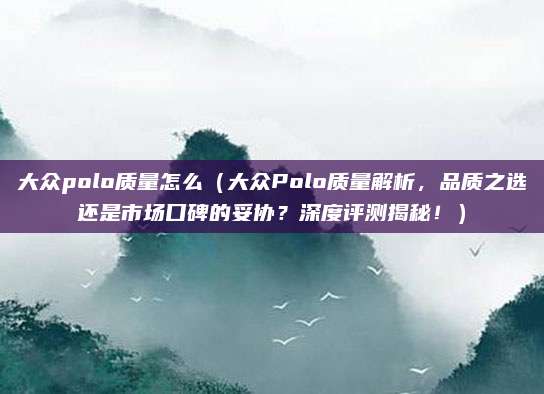 大众polo质量怎么（大众Polo质量解析，品质之选还是市场口碑的妥协？深度评测揭秘！）