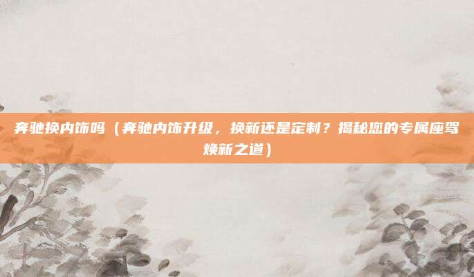 奔驰换内饰吗（奔驰内饰升级，换新还是定制？揭秘您的专属座驾焕新之道）