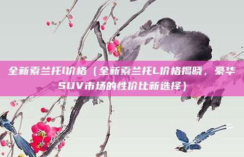全新索兰托l价格（全新索兰托L价格揭晓，豪华SUV市场的性价比新选择）