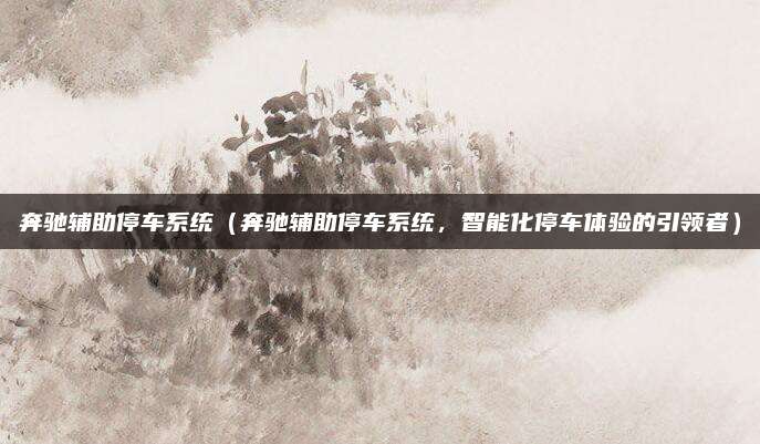 奔驰辅助停车系统（奔驰辅助停车系统，智能化停车体验的引领者）