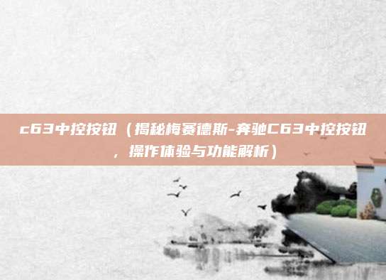 c63中控按钮（揭秘梅赛德斯-奔驰C63中控按钮，操作体验与功能解析）