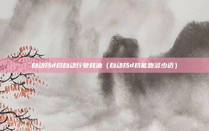 自动挡d档自动行驶耗油(自动挡d档能跑多少迈)