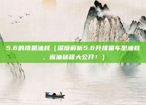 5.6的排量油耗（深度解析5.6升排量车型油耗，省油秘籍大公开！）