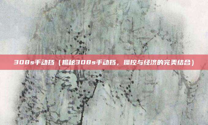 308s手动挡（揭秘308s手动挡，操控与经济的完美结合）