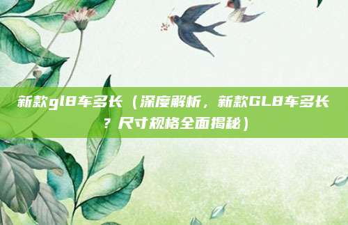 新款gl8车多长（深度解析，新款GL8车多长？尺寸规格全面揭秘）