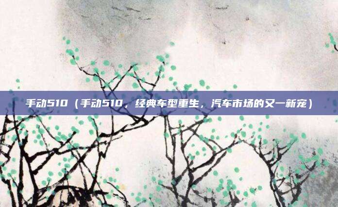 手动510（手动510，经典车型重生，汽车市场的又一新宠）