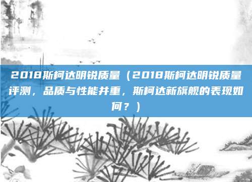 2018斯柯达明锐质量（2018斯柯达明锐质量评测，品质与性能并重，斯柯达新旗舰的表现如何？）
