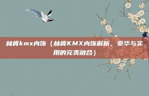 林肯kmx内饰（林肯KMX内饰解析，豪华与实用的完美融合）