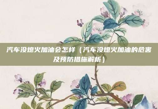 汽车没熄火加油会怎样（汽车没熄火加油的危害及预防措施解析）