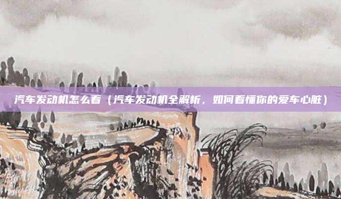 汽车发动机怎么看（汽车发动机全解析，如何看懂你的爱车心脏）