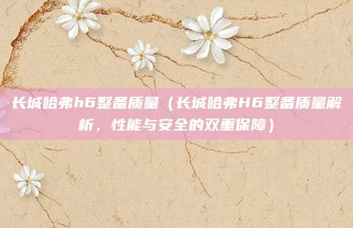 长城哈弗h6整备质量（长城哈弗H6整备质量解析，性能与安全的双重保障）