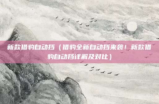 新款猎豹自动挡（猎豹全新自动挡来袭！新款猎豹自动挡详解及对比）