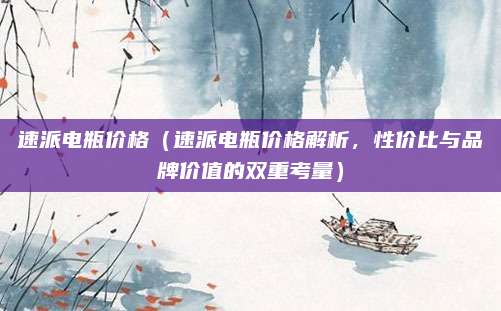 速派电瓶价格（速派电瓶价格解析，性价比与品牌价值的双重考量）