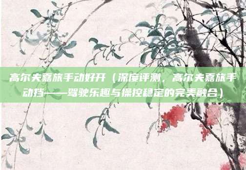 高尔夫嘉旅手动好开（深度评测，高尔夫嘉旅手动挡——驾驶乐趣与操控稳定的完美融合）