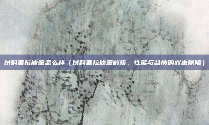 昂科塞拉质量怎么样（昂科塞拉质量解析，性能与品质的双重保障）