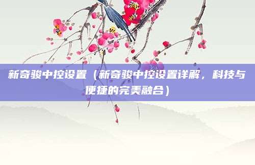 新奇骏中控设置（新奇骏中控设置详解，科技与便捷的完美融合）