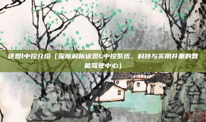 途观l中控介绍（深度解析途观L中控系统，科技与实用并重的智能驾驶中心）