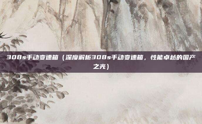 308s手动变速箱（深度解析308s手动变速箱，性能卓越的国产之光）