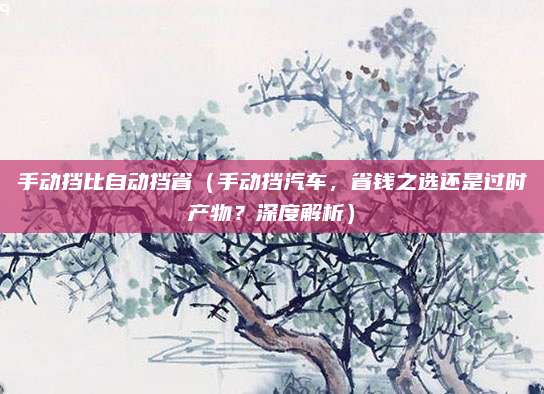 手动挡比自动挡省（手动挡汽车，省钱之选还是过时产物？深度解析）