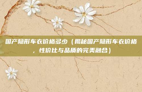 国产隐形车衣价格多少(揭秘国产隐形车衣价格,性价比与品质的完美融合)