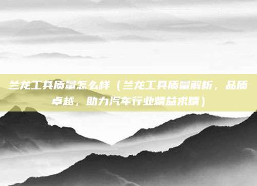 兰龙工具质量怎么样（兰龙工具质量解析，品质卓越，助力汽车行业精益求精）