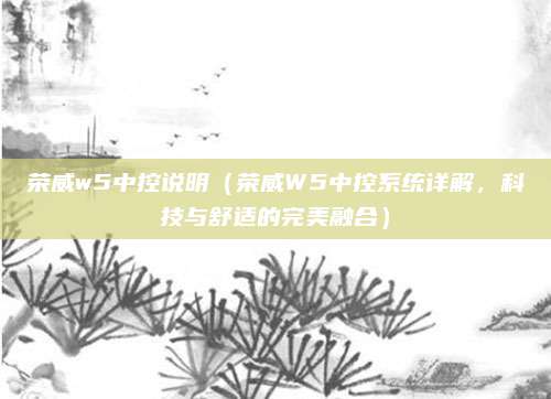 荣威w5中控说明(荣威W5中控系统详解,科技与舒适的完美融合)