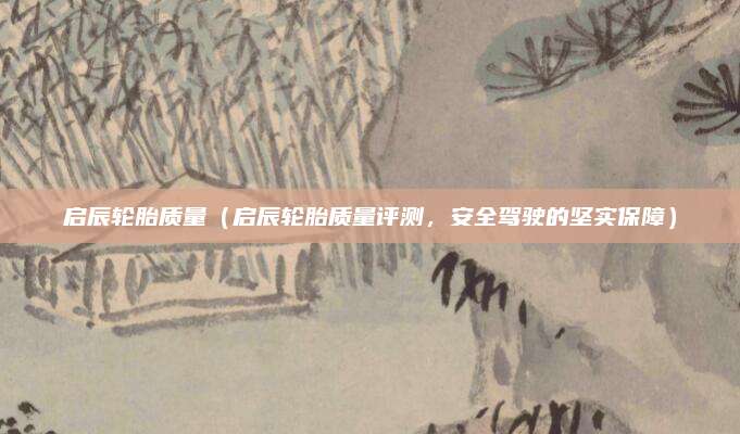 启辰轮胎质量(启辰轮胎质量评测,安全驾驶的坚实保障)