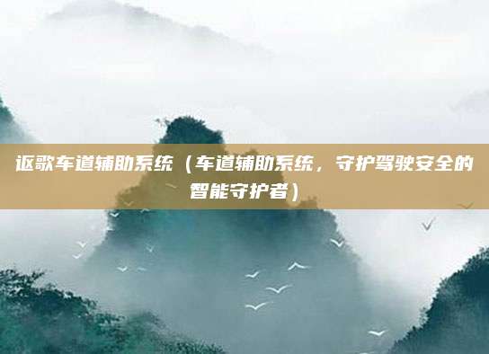 讴歌车道辅助系统（车道辅助系统，守护驾驶安全的智能守护者）