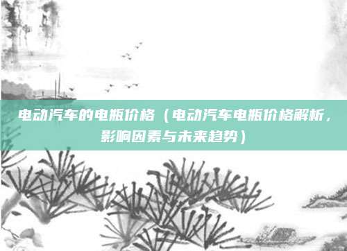 电动汽车的电瓶价格(电动汽车电瓶价格解析,影响因素与未来趋势)