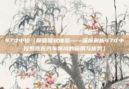 47寸中控(颠覆驾驶体验——深度解析47寸中控系统在汽车领域的应用与优势)