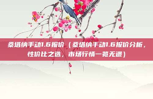 桑塔纳手动1.6报价(桑塔纳手动1.6报价分析,性价比之选,市场行情一览无遗)