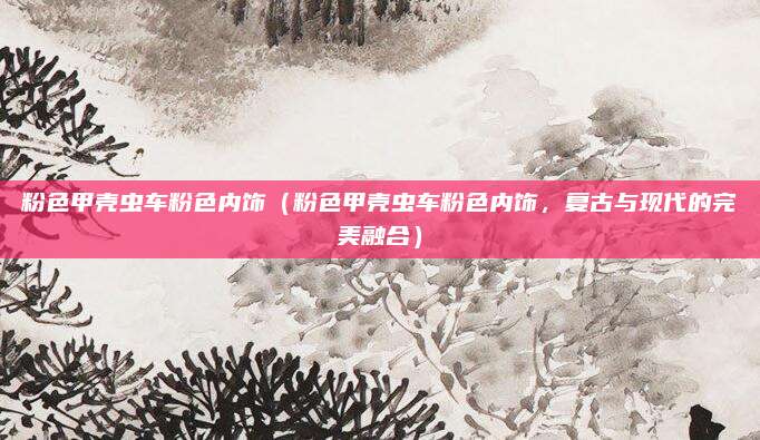 粉色甲壳虫车粉色内饰(粉色甲壳虫车粉色内饰,复古与现代的完美融合)