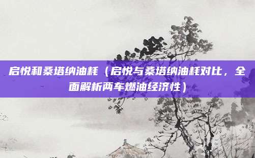 启悦和桑塔纳油耗(启悦与桑塔纳油耗对比,全面解析两车燃油经济性)