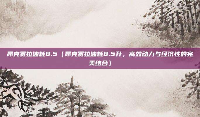 昂克赛拉油耗8.5(昂克赛拉油耗8.5升,高效动力与经济性的完美结合)