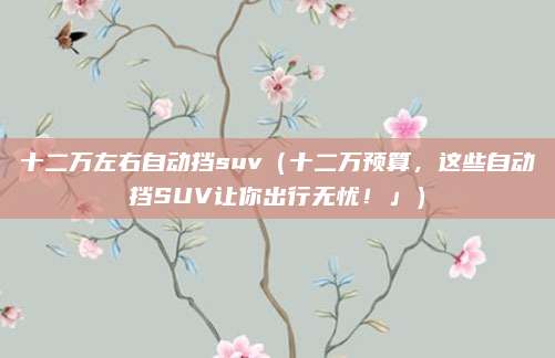 十二万左右自动挡suv(十二万预算,这些自动挡SUV让你出行无忧!」)